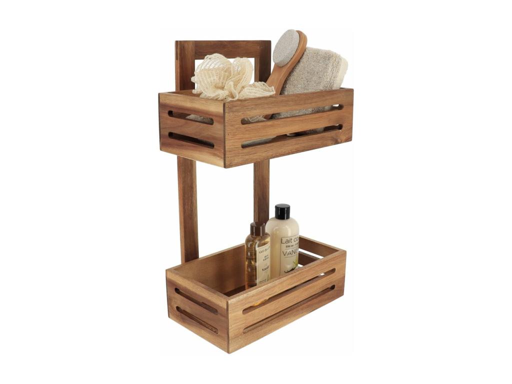 2-Tier Wooden Storage Shelf, H 45.5 cm TKJX14148