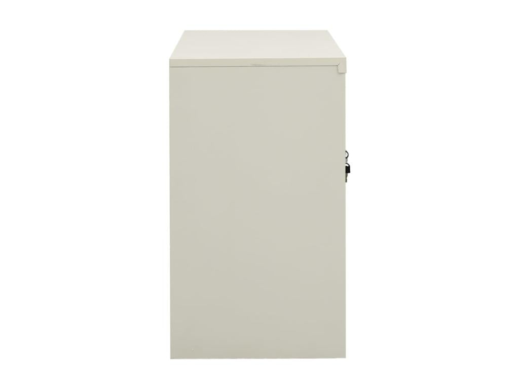 Armoire de bureau Gris clair 90x40x70 cm Acier QUXQ47605