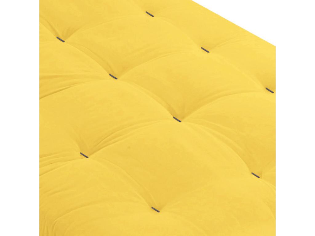 Matelas Decohaute ocre coeur en latex 90x190 RNVP41794