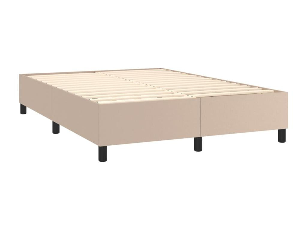 Lit à sommier tapissier avec matelas Cappuccino 140x200 cm WJFK49891