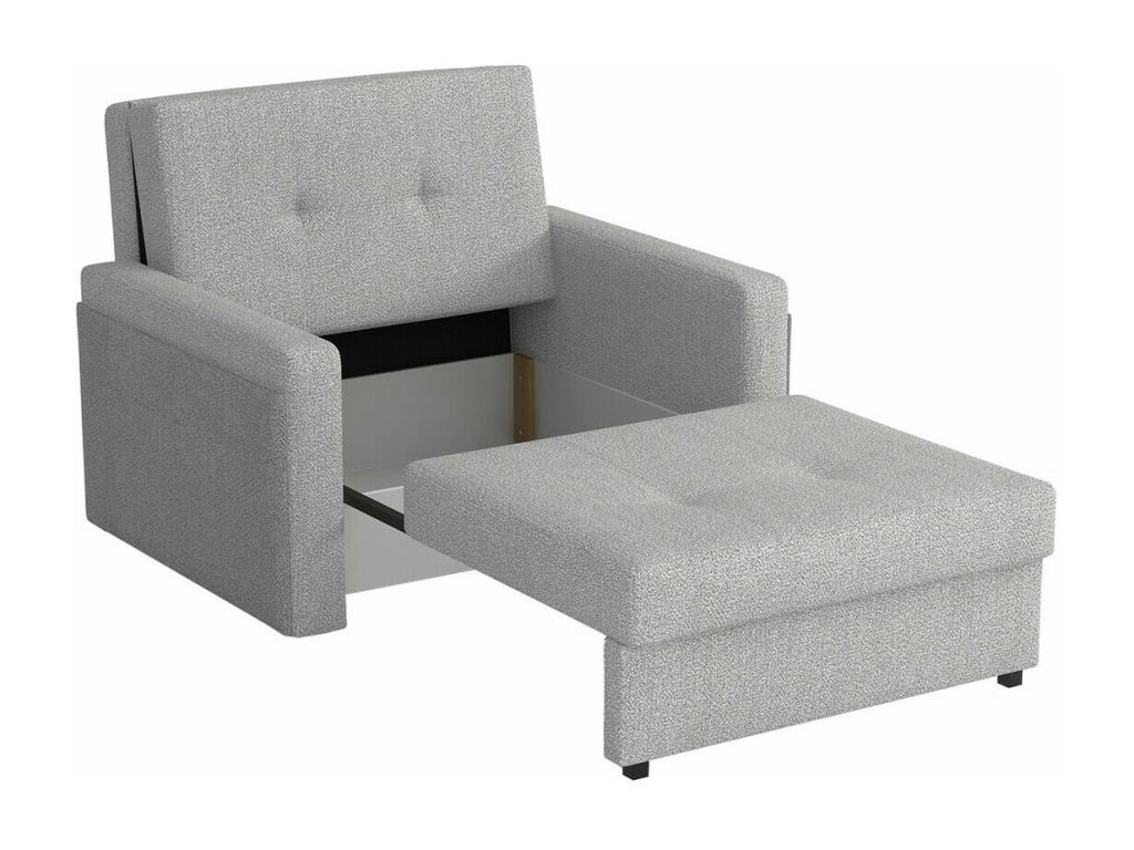 Chicyla 173 Armchair, Black, 85x110x98cm, Upholstered, Metal Legs, HXUP29416