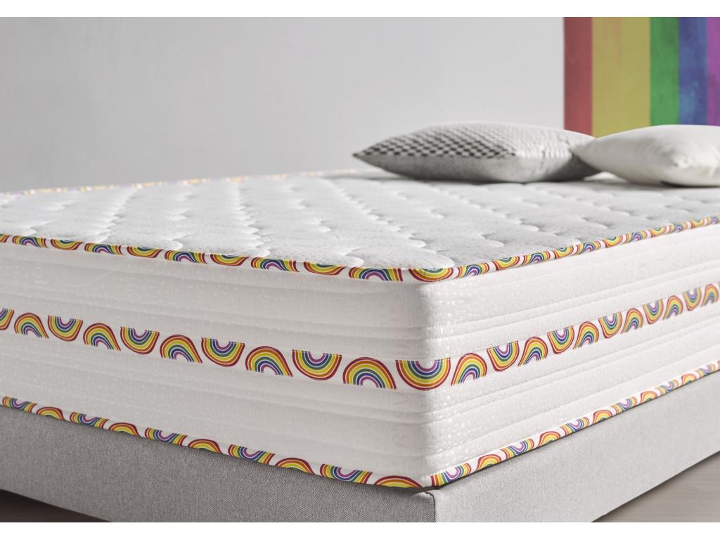 Matelas Domopure Luxury World Pride 105x180cm Hauteur 29cm /-2. EQHU28157