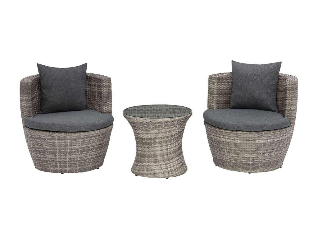 Decohaute set with Decohaute Grey cushion SQFU60011