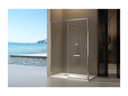 Paroi de douche fixe porte coulissante Decohaute 122-124.6 cm SWFP12319