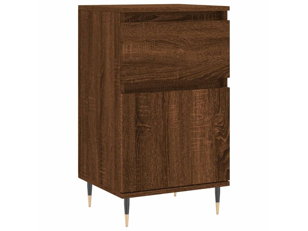 Buffets 2 pièces chêne marron 40x35x70 cm bois d'ingénierie NRFV84582