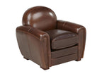 Chicyla armchair in aged leather - Brown FXGX87612