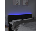 Tête de lit à LED Noir 144x5x78/88 cm Tissu JMQP20561
