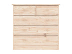 Chicyla Chest of Drawers 77x35x73 cm Solid Pine Wood EVVI80751