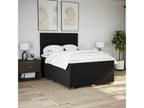 Decohaute bed base with black mattress 140x200 cm fabric XCIB45566