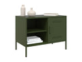 2-piece TV stand, olive green, 68x39x50.5 cm, steel, FDYE10795