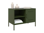 2-piece TV stand, olive green, 68x39x50.5 cm, steel, FDYE10795