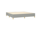 Domopure bed base with light grey mattress 200x200 Fabric DWVN33296