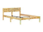 Bed frame without mattress, solid reclaimed wood, 120x200cm, VYZA73854