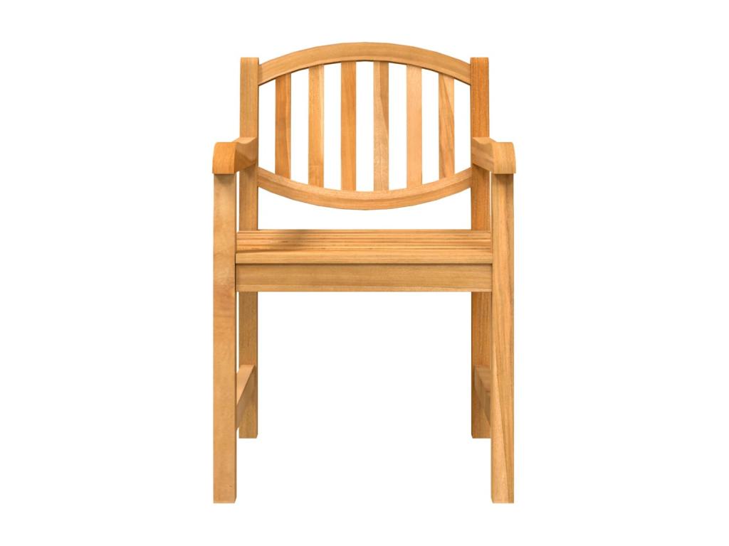 4-piece garden dining set, solid teak wood YUCP26611