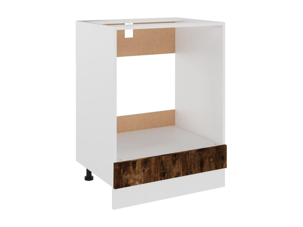 Armoire à four Chêne fumé 60x46x81.5 cm Bois d'ingénierie UDOK78557
