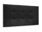 Decohaute Aqualine Upholstered Fabric Headboard 105x60cm for 105cm Bed - Black RMIY24011