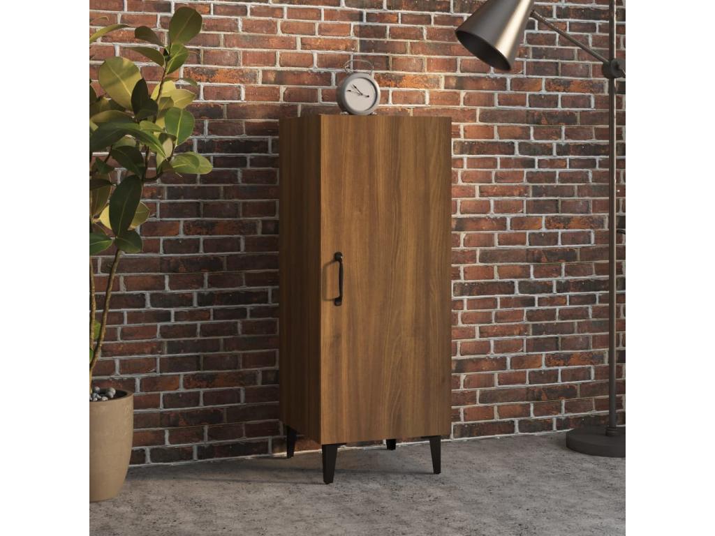 Buffet Chêne marron 34.5x34x90 cm Bois d'ingénierie BHEA49072