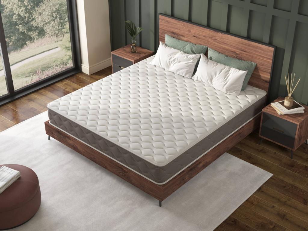 Domopure Double Mattress, Domopure Foam Mattress, Ergonomic Mattress, Anti-mite and Hypoallergenic Mattress, Made in Italy, 180x200x25 cm, BBIZ96952