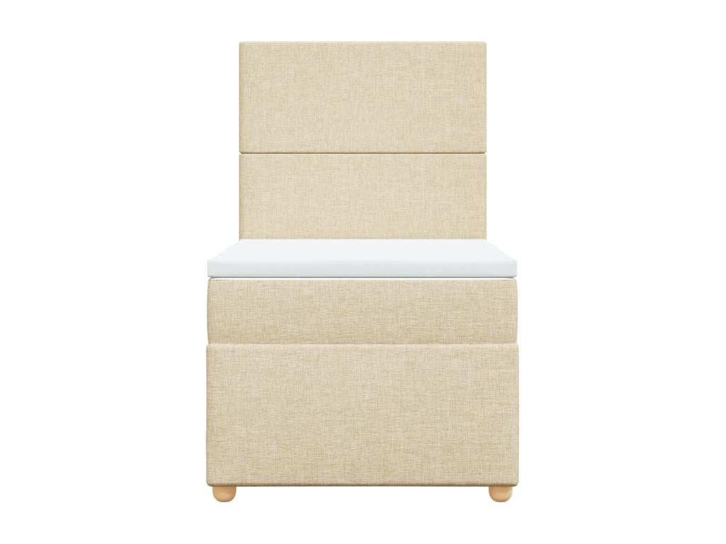 Domopure bed base with mattress, Cream 80x200 cm, Fabric QOAF67722