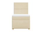 Domopure bed base with mattress, Cream 80x200 cm, Fabric QOAF67722