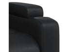 Reclining massage chair, black faux leather, IYLA05618