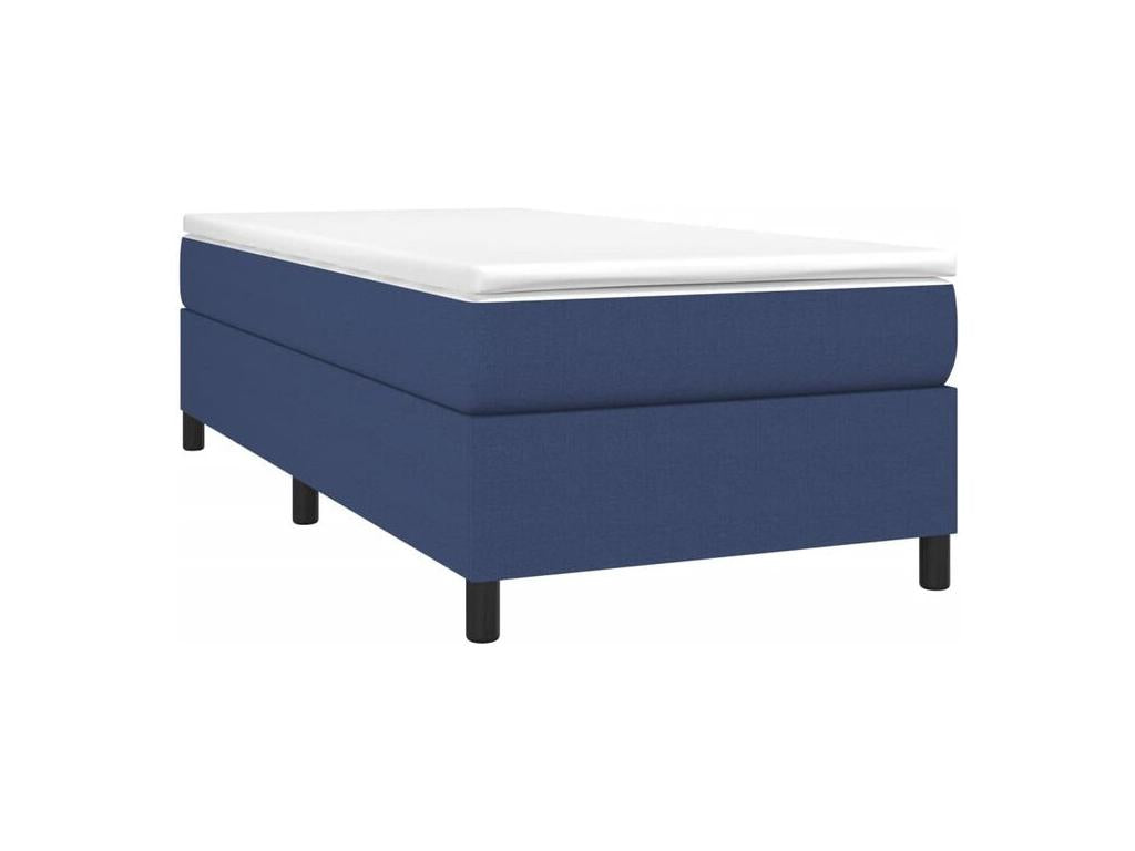 Decohaute bed base with blue mattress 90x200 fabric FJZF35545