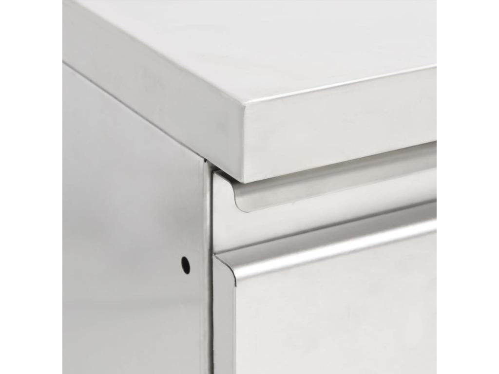 Lot de 2 armoires argenté 50x60x95 cm 02 0000005 SPRJ94274