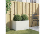 Jardinière blanc 62x40x39 cm acier laminé à froid TZTN80527