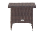 Domopure Premium - Brown Tea Table 50x50x47 cm Woven Resin QLLF02506
