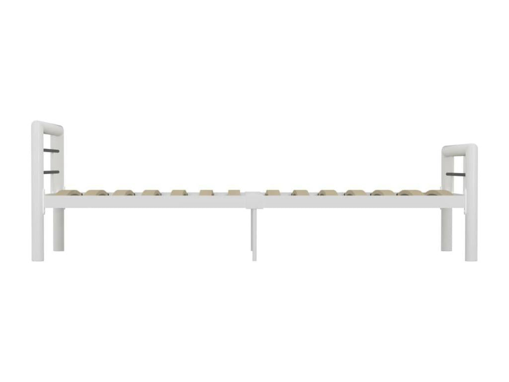 Black and white metal bed 100x200 XDFG76691