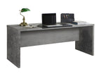 Linear desk for office and study, minimal computer desk, work desk, 180x69 x h74.2 cm, concrete grey color, NLGL66117