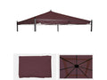 Replacement roof cover for Domopure 4x4m red-brown QVNU45867