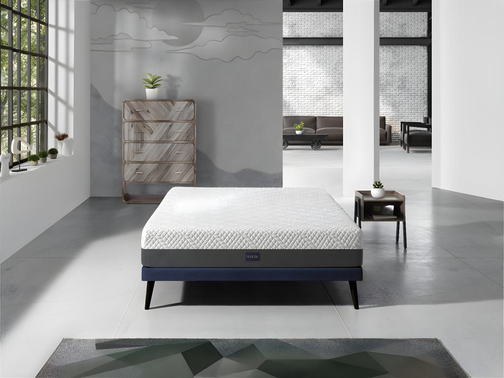 Matelas 150x180 Decohaute Epaisseur 25 CM Dehoussable ergonomique hybride et respirant- Fermeté 3/5 Moyenne XGTW40101