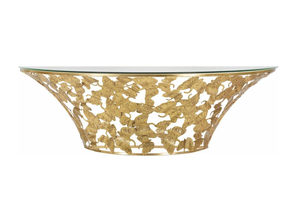 WALL CONSOLE WITH LEAVES 120x40.5x37.2 CM KICW12535