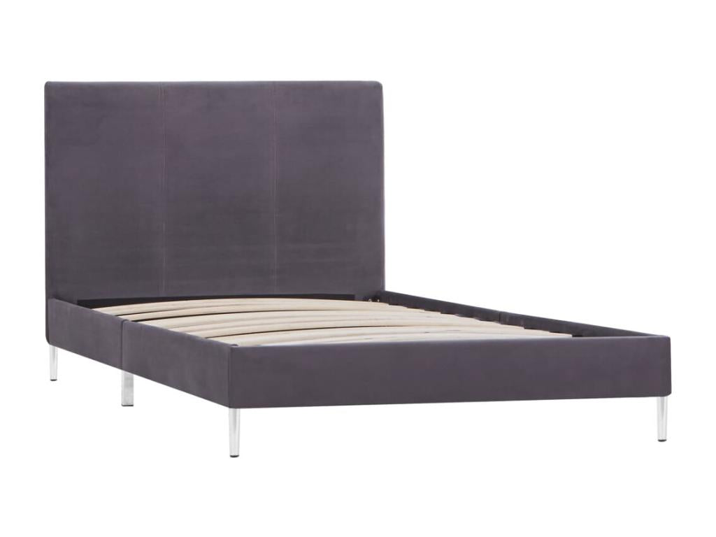 Grey Fabric Bed Frame 90x200 cm EMJV26972