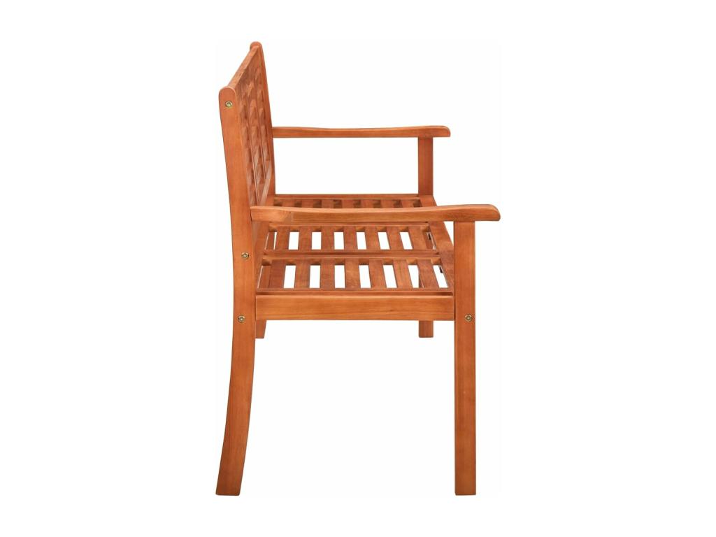 Banc de jardin 3 places avec coussin 150cm Bois d'eucalyptus 8 IFOS29473