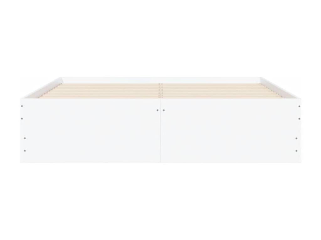 Bed frame with drawers, white, 135x190 cm, engineered wood, XQXL29501