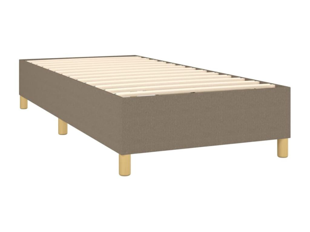 Lit à sommier tapissier avec matelas Domopure 100x200 cm Tissu CRXR27402