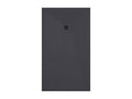 Receveur de douche anthracite finition ardoise Domopure Plus grille de couleur - 80x80 cm QTDB74573