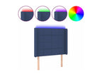 Blue LED Headboard 83x16x118/128 cm Fabric JWQW54684