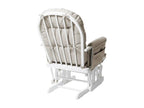 White wooden reclining armchair with adjustable function, 57x44x91 cm, 04 0006270 AMWG42027
