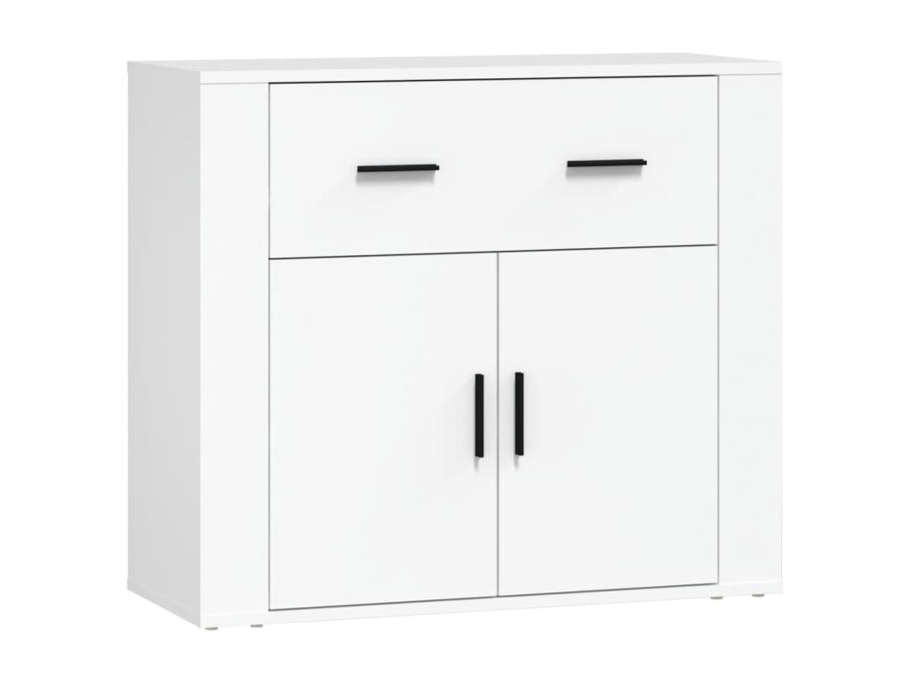 Buffet Blanc 80x33x70 cm Bois d'ingénierie WIMK56804