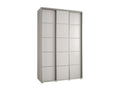 Domopure 4 Sliding Door Wardrobe 235.2/170/45 3 Doors White/White/Silver PLGS10321