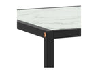 Black coffee table with white marble top, 120x50x35 cm, MUIB27654
