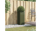 Olive green planter 32x27.5x75 cm cold rolled steel FLSE03599