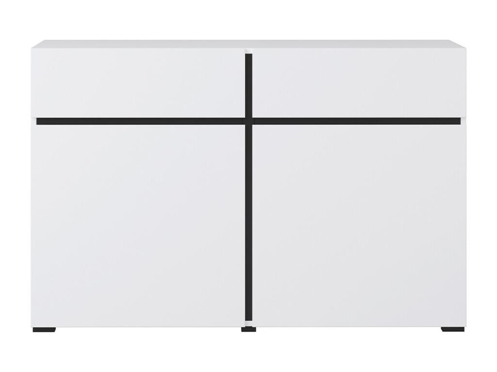 Buffet 2 portes 2 tiroirs Domopure Blanc GUUU44171