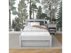 Wooden trundle bed N01 Grey 80x200 NCQJ95120