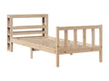 Bed frame without mattress 100x200 cm solid pine wood WRII89352