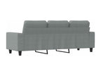 Canapé à 3 places Gris clair 180 cm Tissu TEDY32378
