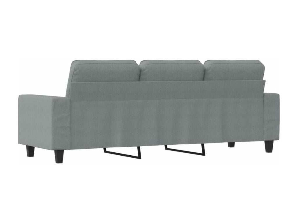 Canapé à 3 places Gris clair 180 cm Tissu TEDY32378